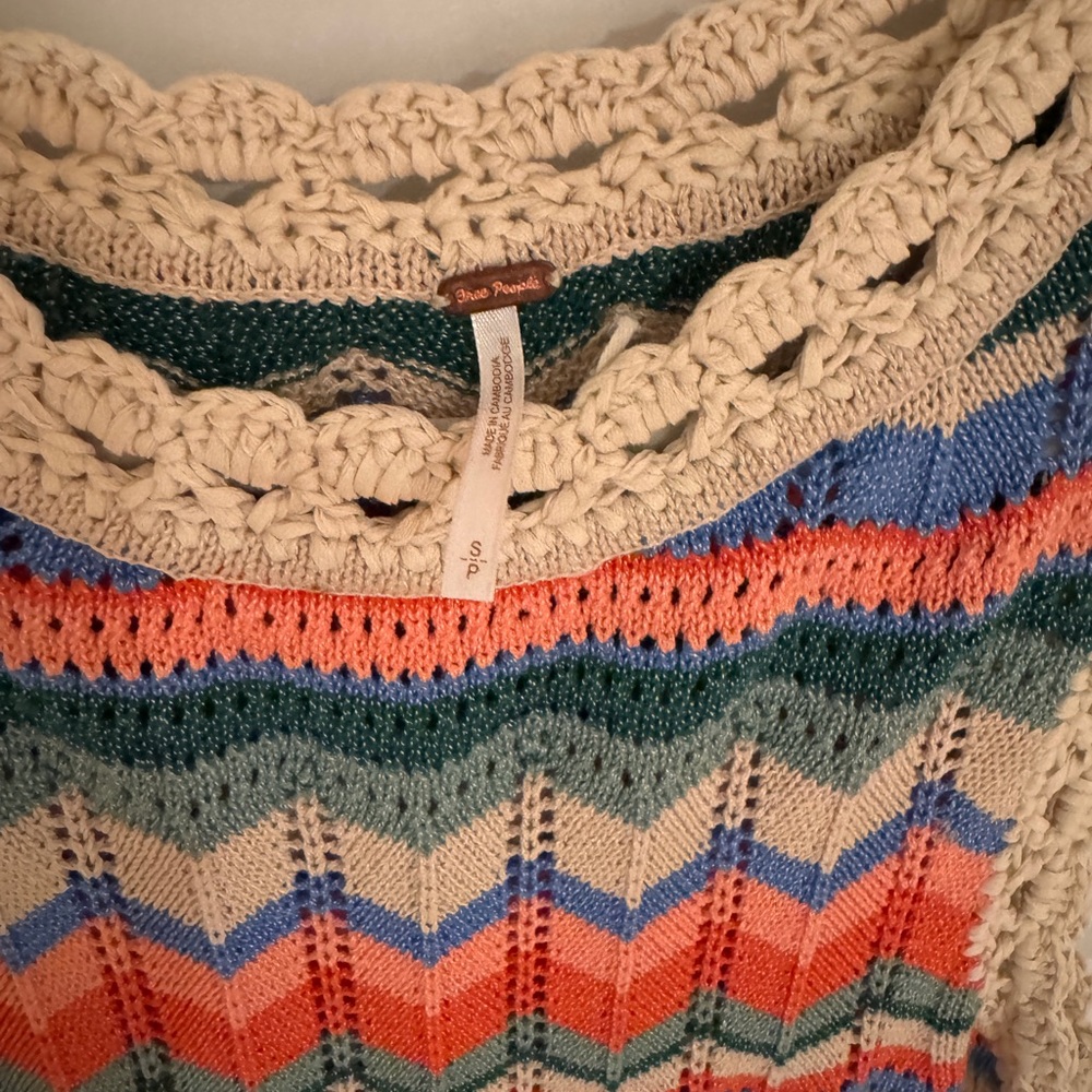 Free People Multicolor Chevron Knit Dress - Picture 2 of 3